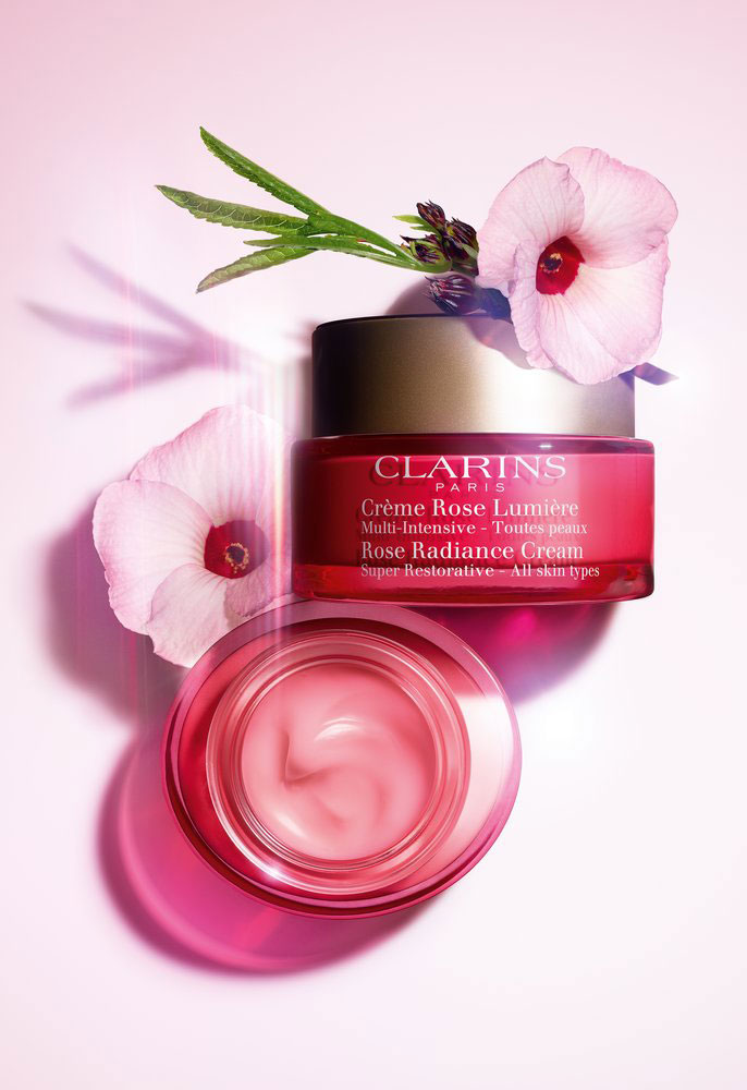 Clarins Introduces Super Restorative Rose Radiance Cream News
